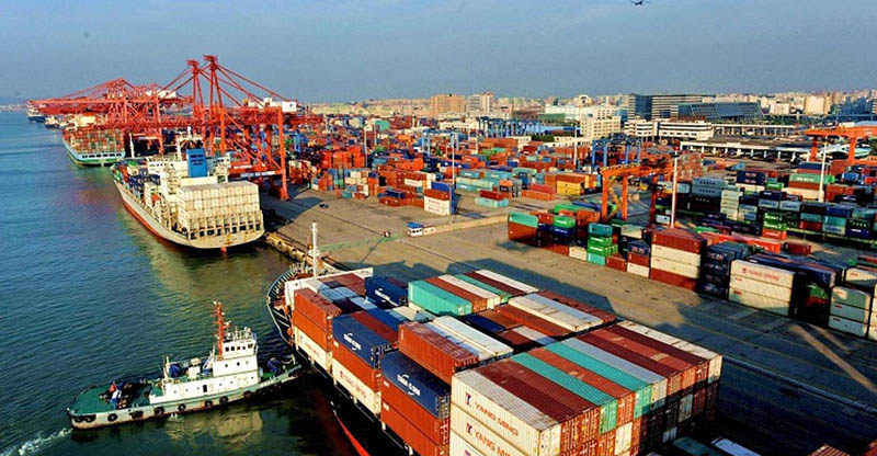 11月中旬,中国主要港口的集装箱吞吐量增长了8.9%